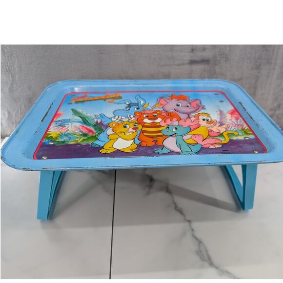 Vintage Wuzzles metal foldable tray 1985 Hasbro Made in USA 80s Disney - Picture 11 of 11